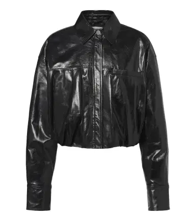 Sportmax Cropped leather jacket | Thumbnail 1 Sportmax Cropped leather jacket | Thumbnail 1