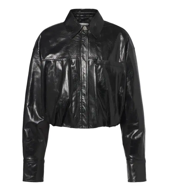 Cropped leather jacket Cropped leather jacket