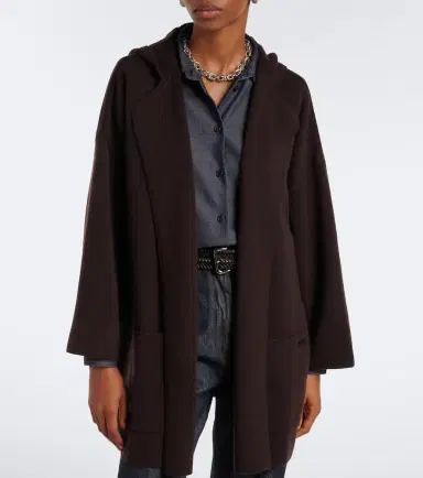 Max Mara Hooded wool and cashmere cardigan | Thumbnail 2 Max Mara Hooded wool and cashmere cardigan | Thumbnail 2