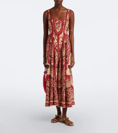 ALÉMAIS Alémais Kenny printed midi dress | Thumbnail 3 ALÉMAIS Alémais Kenny printed midi dress | Thumbnail 3