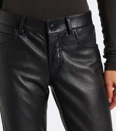 Gucci Leather straight pants | Thumbnail 4 Gucci Leather straight pants | Thumbnail 4