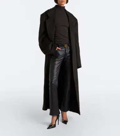 Gucci Leather straight pants | Thumbnail 5 Gucci Leather straight pants | Thumbnail 5
