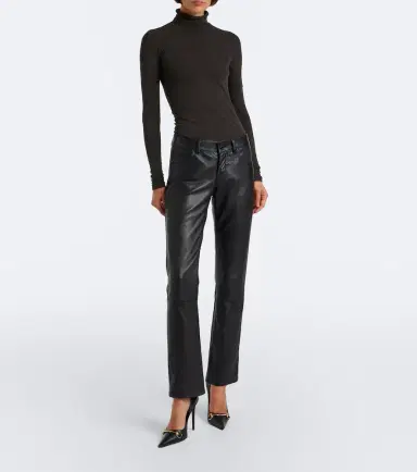 Gucci Leather straight pants | Thumbnail 7 Gucci Leather straight pants | Thumbnail 7