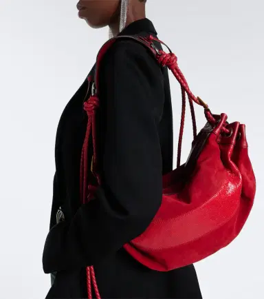 Isabel Marant Maia Medium suede and leather shoulder bag | Thumbnail 4 Isabel Marant Maia Medium suede and leather shoulder bag | Thumbnail 4