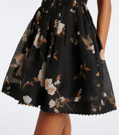 Zimmermann Ascent floral linen and silk corset dress | Thumbnail 3 Zimmermann Ascent floral linen and silk corset dress | Thumbnail 3