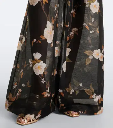 Zimmermann Ascent floral linen and silk wide-leg pants | Thumbnail 3 Zimmermann Ascent floral linen and silk wide-leg pants | Thumbnail 3