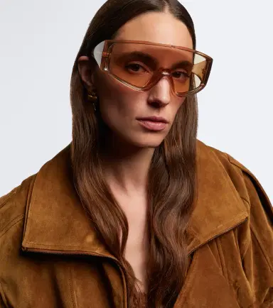 Saint Laurent Logo Lettering shield sunglasses | Thumbnail 4 Saint Laurent Logo Lettering shield sunglasses | Thumbnail 4
