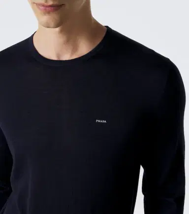 Prada Logo virgin wool sweater | Thumbnail 5 Prada Logo virgin wool sweater | Thumbnail 5