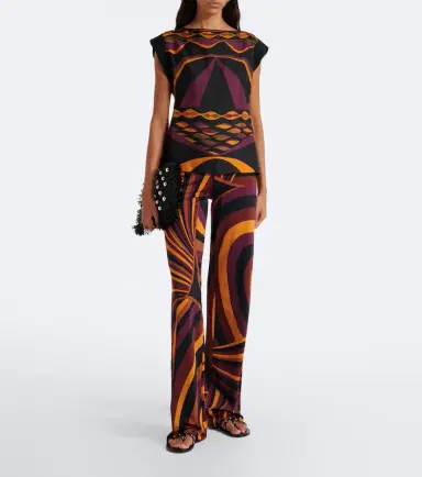 PUCCI Iride satin jersey wide-leg pants | Thumbnail 2 PUCCI Iride satin jersey wide-leg pants | Thumbnail 2