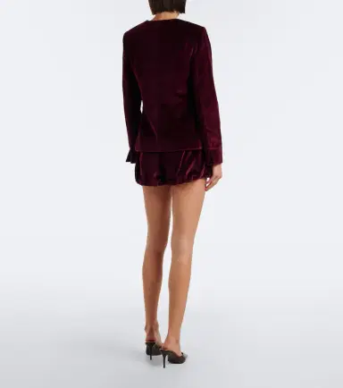 Posse Maria cotton velvet balloon shorts | Thumbnail 3 Posse Maria cotton velvet balloon shorts | Thumbnail 3