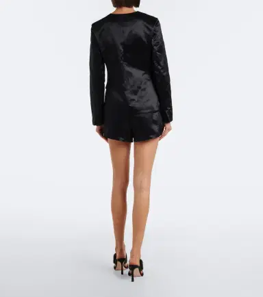 Posse Verity cotton and silk satin shorts | Thumbnail 4 Posse Verity cotton and silk satin shorts | Thumbnail 4