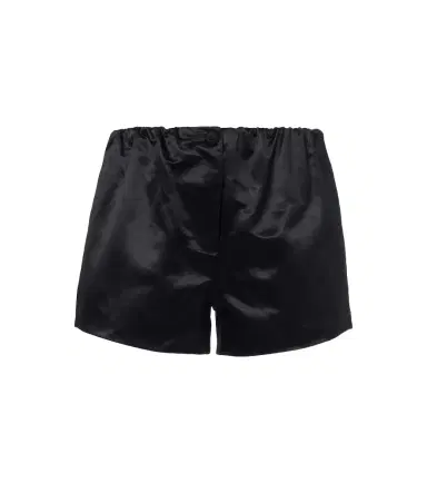 Posse Verity cotton and silk satin shorts | Thumbnail 1 Posse Verity cotton and silk satin shorts | Thumbnail 1