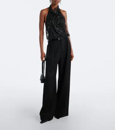 Staud Monay embellished halterneck bodysuit | Thumbnail 4 Staud Monay embellished halterneck bodysuit | Thumbnail 4