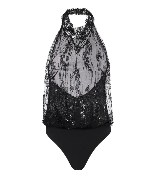 Monay embellished halterneck bodysuit Monay embellished halterneck bodysuit