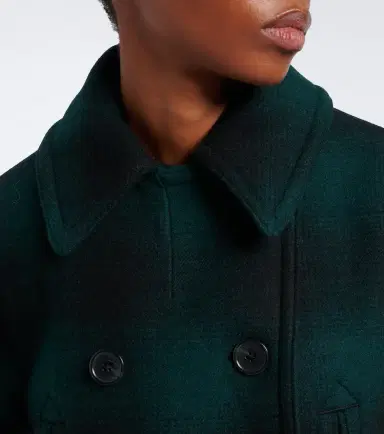 Polo Ralph Lauren Plaid wool-blend peacoat | Thumbnail 3 Polo Ralph Lauren Plaid wool-blend peacoat | Thumbnail 3