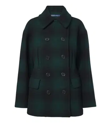 Polo Ralph Lauren Plaid wool-blend peacoat | Thumbnail 1 Polo Ralph Lauren Plaid wool-blend peacoat | Thumbnail 1