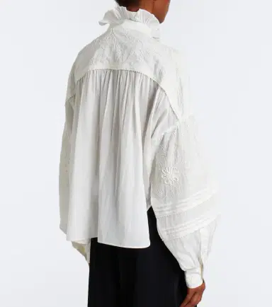 Polo Ralph Lauren Embroidered ruffled blouse | Thumbnail 2 Polo Ralph Lauren Embroidered ruffled blouse | Thumbnail 2
