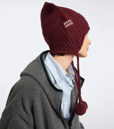Miu Miu Wool and cashmere beanie | Thumbnail 4 Miu Miu Wool and cashmere beanie | Thumbnail 4