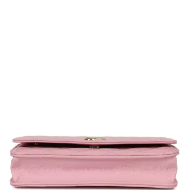 Chanel Chanel Classic Wallet On Chain WOC Pink Caviar Light Gold Hardware | Thumbnail 6 Chanel Chanel Classic Wallet On Chain WOC Pink Caviar Light Gold Hardware | Thumbnail 6