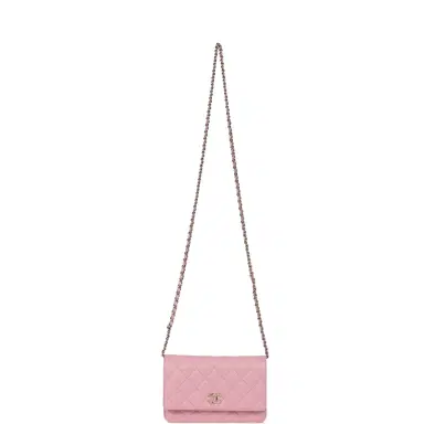 Chanel Chanel Classic Wallet On Chain WOC Pink Caviar Light Gold Hardware | Thumbnail 7 Chanel Chanel Classic Wallet On Chain WOC Pink Caviar Light Gold Hardware | Thumbnail 7