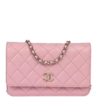 Chanel Chanel Classic Wallet On Chain WOC Pink Caviar Light Gold Hardware | Thumbnail 1 Chanel Chanel Classic Wallet On Chain WOC Pink Caviar Light Gold Hardware | Thumbnail 1