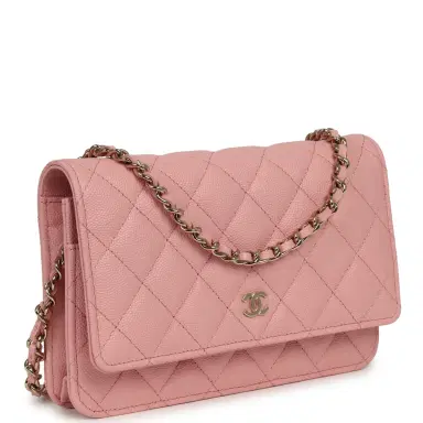 Chanel Chanel Classic Wallet On Chain WOC Pink Caviar Light Gold Hardware | Thumbnail 2 Chanel Chanel Classic Wallet On Chain WOC Pink Caviar Light Gold Hardware | Thumbnail 2