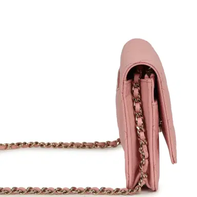 Chanel Chanel Classic Wallet On Chain WOC Pink Caviar Light Gold Hardware | Thumbnail 3 Chanel Chanel Classic Wallet On Chain WOC Pink Caviar Light Gold Hardware | Thumbnail 3