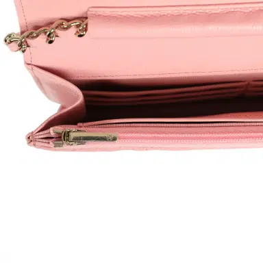 Chanel Chanel Classic Wallet On Chain WOC Pink Caviar Light Gold Hardware | Thumbnail 7 Chanel Chanel Classic Wallet On Chain WOC Pink Caviar Light Gold Hardware | Thumbnail 7
