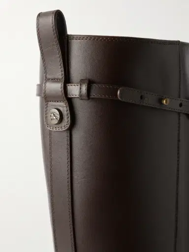 Burberry 100 Belted Leather Knee-high Boots | Thumbnail 5 Burberry 100 Belted Leather Knee-high Boots | Thumbnail 5