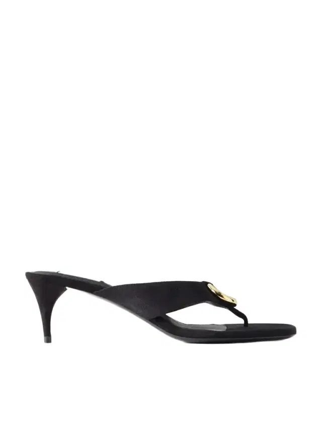 Infra 55 Embellished Suede Thong Sandals Infra 55 Embellished Suede Thong Sandals