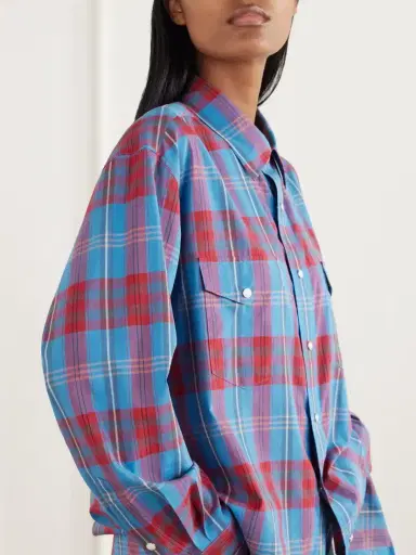 Auralee Checked Cotton And Silk-blend Shirt | Thumbnail 5 Auralee Checked Cotton And Silk-blend Shirt | Thumbnail 5