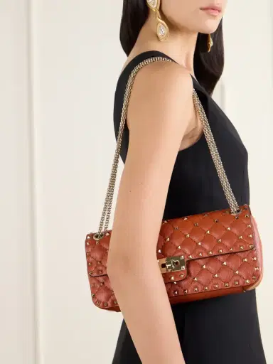 Valentino Garavani Spike Small Studded Quilted Leather Shoulder Bag | Thumbnail 2 Valentino Garavani Spike Small Studded Quilted Leather Shoulder Bag | Thumbnail 2