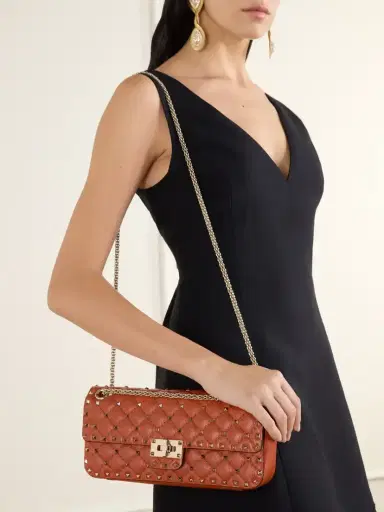 Valentino Garavani Spike Small Studded Quilted Leather Shoulder Bag | Thumbnail 6 Valentino Garavani Spike Small Studded Quilted Leather Shoulder Bag | Thumbnail 6