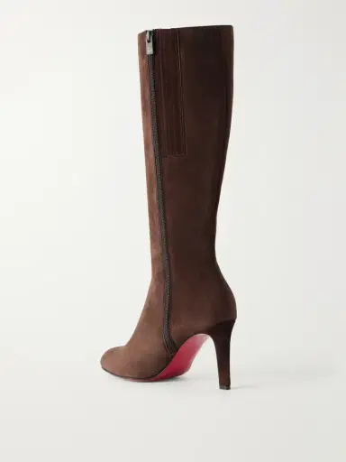 Christian Louboutin Fannylove 85 Suede Knee Boots | Thumbnail 3 Christian Louboutin Fannylove 85 Suede Knee Boots | Thumbnail 3