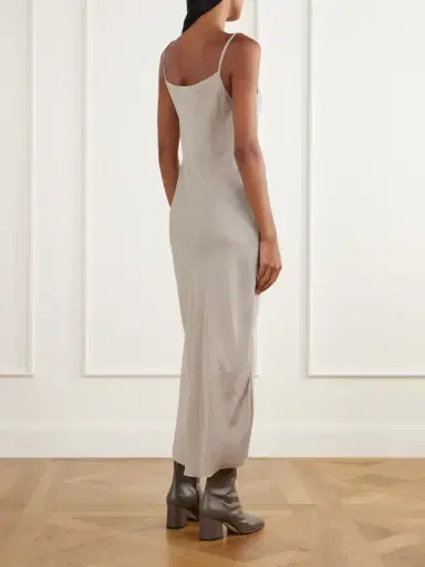 Lauren Manoogian Paneled Satin Midi Dress | Thumbnail 3 Lauren Manoogian Paneled Satin Midi Dress | Thumbnail 3
