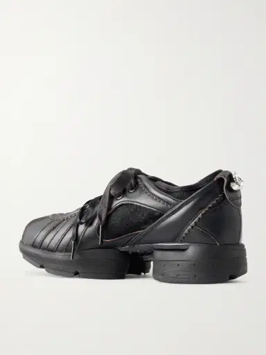 Simone Rocha + Adidas Originals Clima Embellished Lace-trimmed Leather Sneakers | Thumbnail 3 Simone Rocha + Adidas Originals Clima Embellished Lace-trimmed Leather Sneakers | Thumbnail 3