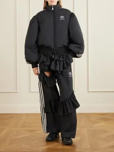 Simone Rocha + Adidas Originals Clima Embellished Lace-trimmed Leather Sneakers | Thumbnail 4 Simone Rocha + Adidas Originals Clima Embellished Lace-trimmed Leather Sneakers | Thumbnail 4