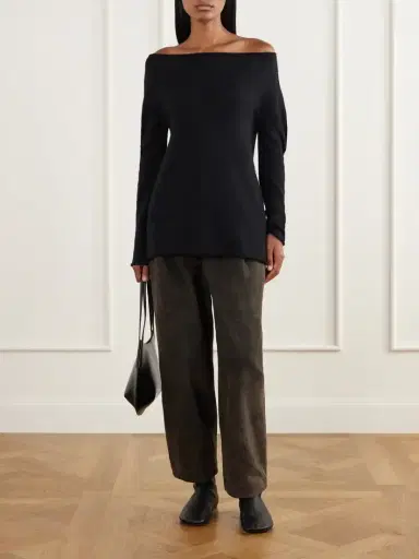 Lauren Manoogian Off-the-shoulder Wool-blend Sweater | Thumbnail 2 Lauren Manoogian Off-the-shoulder Wool-blend Sweater | Thumbnail 2