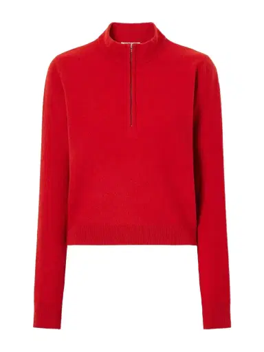 Auralee Wool Half-zip Sweater | Thumbnail 1 Auralee Wool Half-zip Sweater | Thumbnail 1
