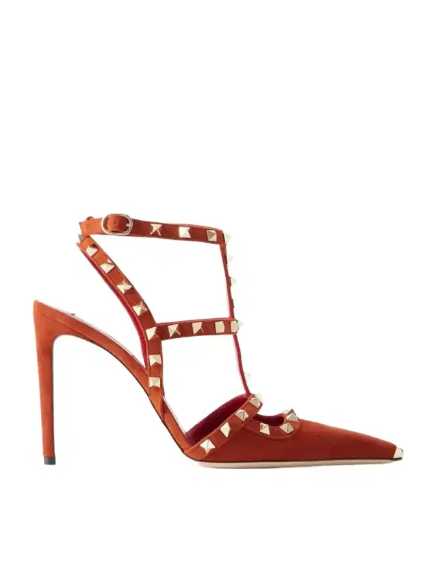 Rockstud 100 Embellished Suede Pumps Rockstud 100 Embellished Suede Pumps