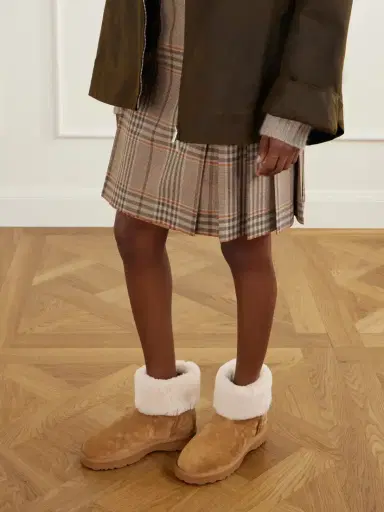 Burberry Shearling-trimmed Suede Ankle Boots | Thumbnail 2 Burberry Shearling-trimmed Suede Ankle Boots | Thumbnail 2