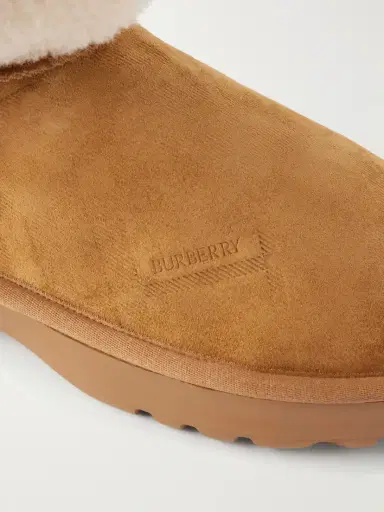 Burberry Shearling-trimmed Suede Ankle Boots | Thumbnail 5 Burberry Shearling-trimmed Suede Ankle Boots | Thumbnail 5