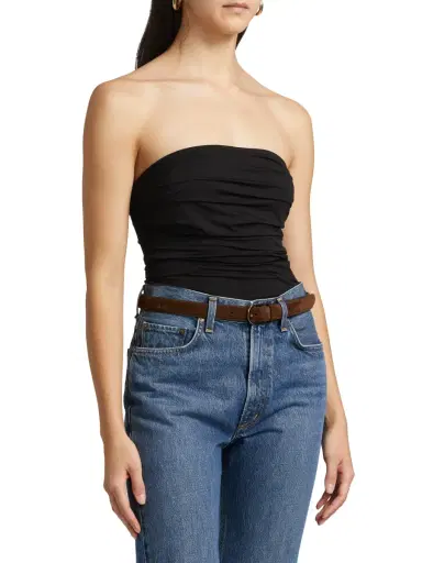 AGOLDE Women's Gwyneth Ruched Bodysuit | Thumbnail 4 AGOLDE Women's Gwyneth Ruched Bodysuit | Thumbnail 4