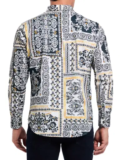 Robert Graham Men's Valleta Paisley Stretch-Cotton Button-Front Shirt | Thumbnail 4 Robert Graham Men's Valleta Paisley Stretch-Cotton Button-Front Shirt | Thumbnail 4