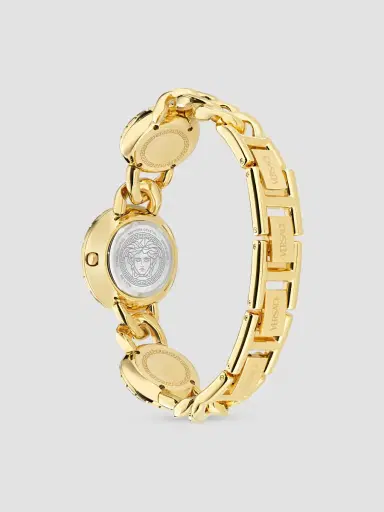 Versace Women's La Greca Stud Icon Goldtone Stainless Steel Bracelet Watch/28MM | Thumbnail 4 Versace Women's La Greca Stud Icon Goldtone Stainless Steel Bracelet Watch/28MM | Thumbnail 4
