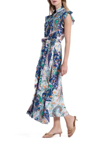 Robert Graham Women's Sadie Paisley Floral Maxi Dress | Thumbnail 3 Robert Graham Women's Sadie Paisley Floral Maxi Dress | Thumbnail 3