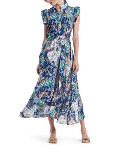 Robert Graham Women's Sadie Paisley Floral Maxi Dress | Thumbnail 5 Robert Graham Women's Sadie Paisley Floral Maxi Dress | Thumbnail 5