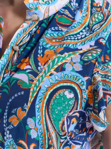 Robert Graham Women's Sadie Paisley Floral Maxi Dress | Thumbnail 6 Robert Graham Women's Sadie Paisley Floral Maxi Dress | Thumbnail 6