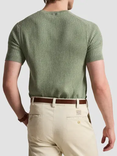 Polo Ralph Lauren Men's Houndstooth Cotton Interlock Short-Sleeve Polo Shirt | Thumbnail 3 Polo Ralph Lauren Men's Houndstooth Cotton Interlock Short-Sleeve Polo Shirt | Thumbnail 3