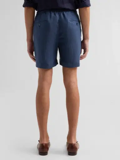 Ralph Lauren Purple Label Men's Silk-Linen Drawstring Shorts | Thumbnail 3 Ralph Lauren Purple Label Men's Silk-Linen Drawstring Shorts | Thumbnail 3